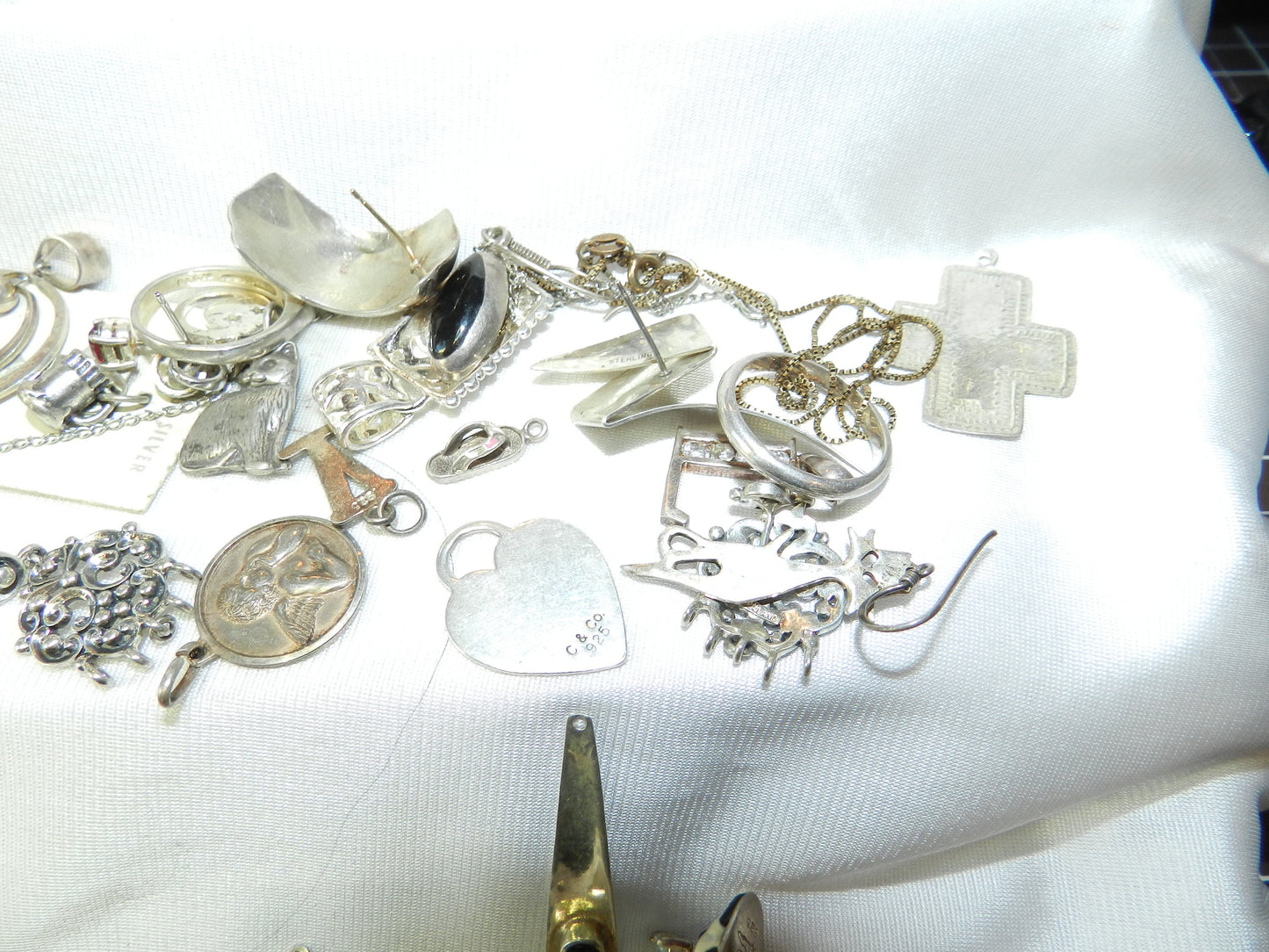 Vintage Sterling Silver Scrap Wear Repair Lot 925 Mixed Items 114g
