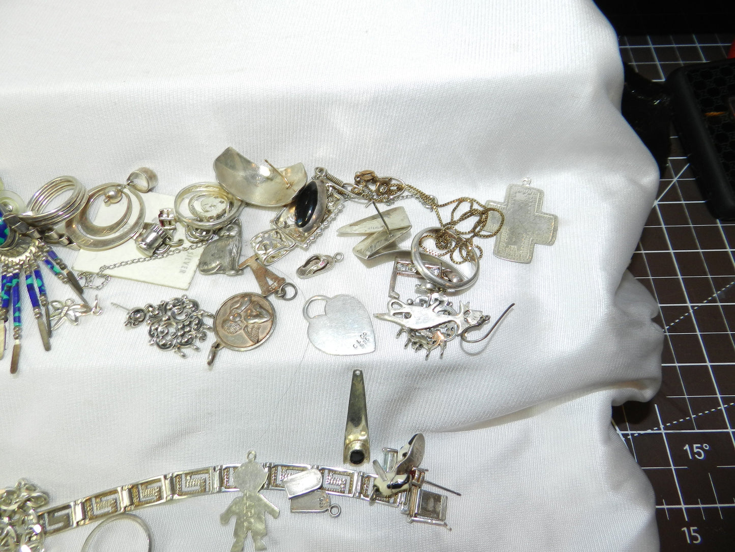 Vintage Sterling Silver Scrap Wear Repair Lot 925 Mixed Items 114g