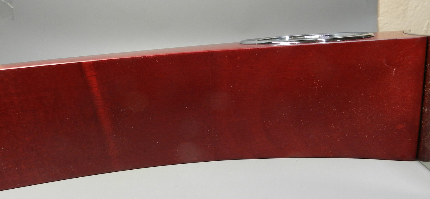 Vintage Wood Clock - Sleek Design - Battery - MCM
