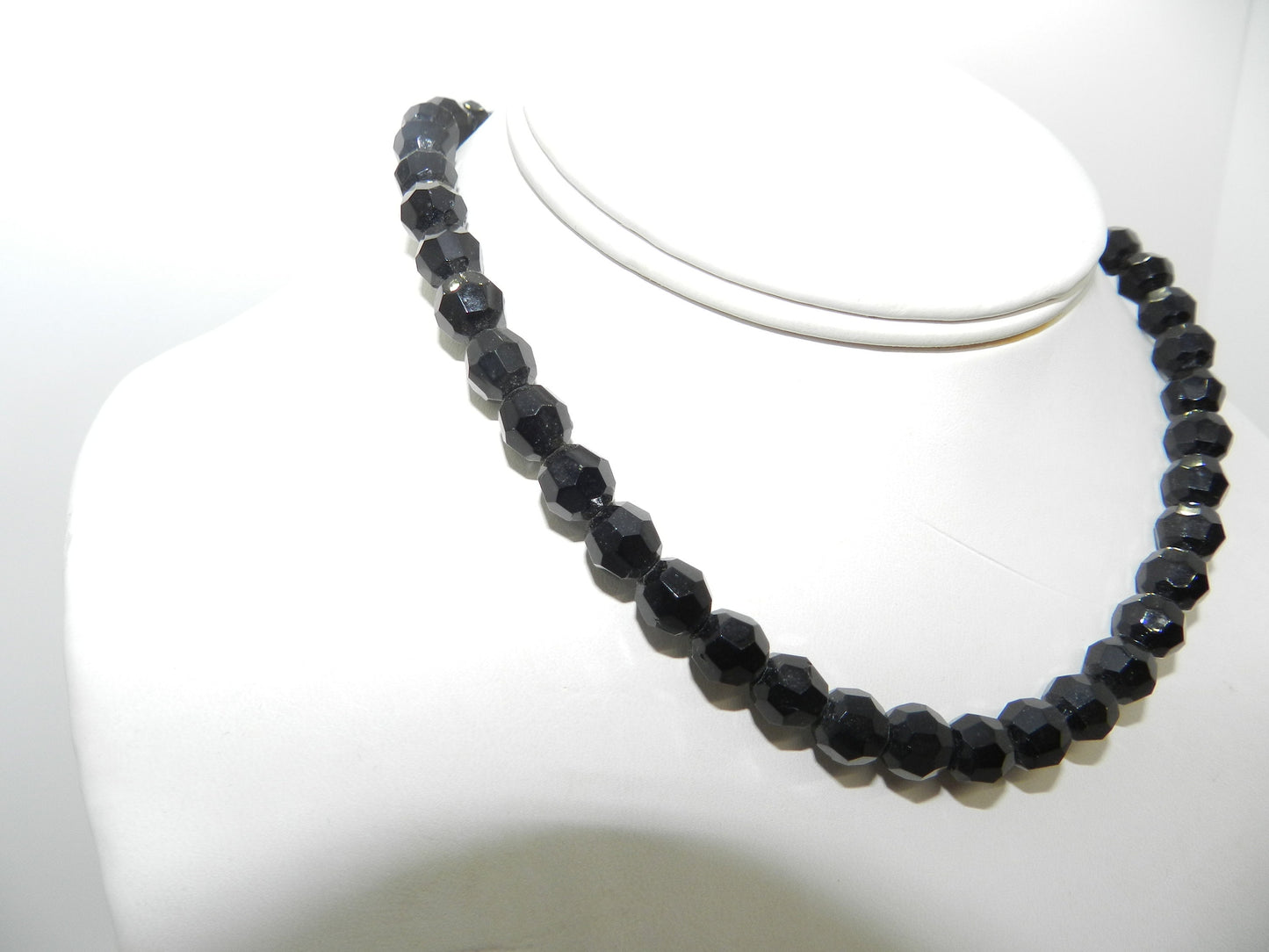 Vintage French Jet Adjustable Choker Necklace