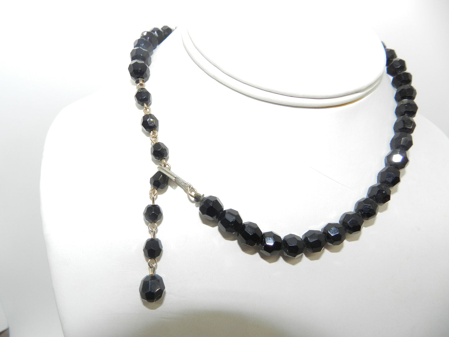 Vintage French Jet Adjustable Choker Necklace