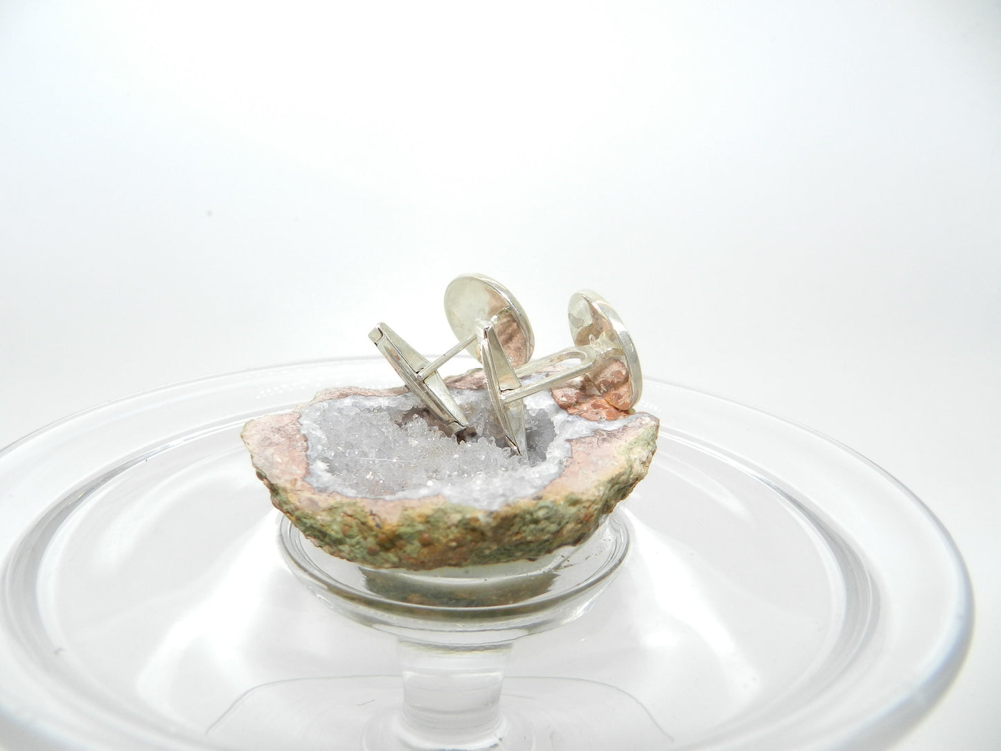 Sterling Silver Abstract Design Cufflinks
