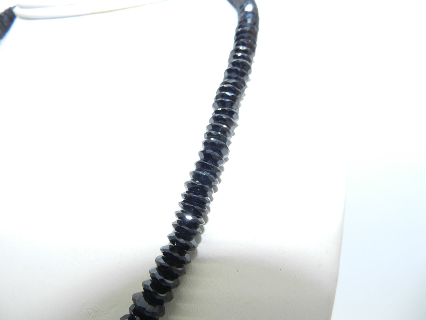 Simple Natural Schorl 925 Necklace Strand