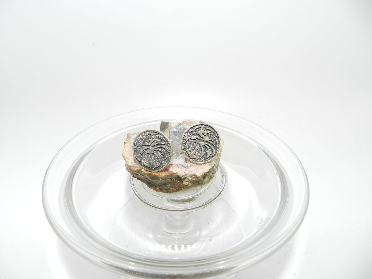 Sterling Silver Abstract Design Cufflinks