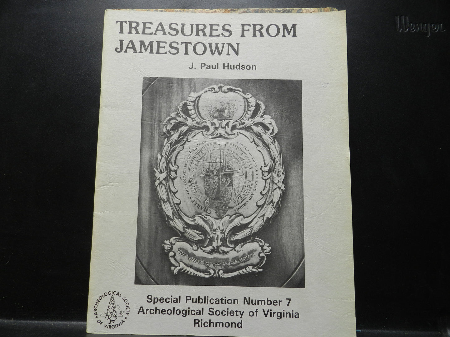 Vintage Softcover Book "Treasures from Jamestown"  by Hudson 1980