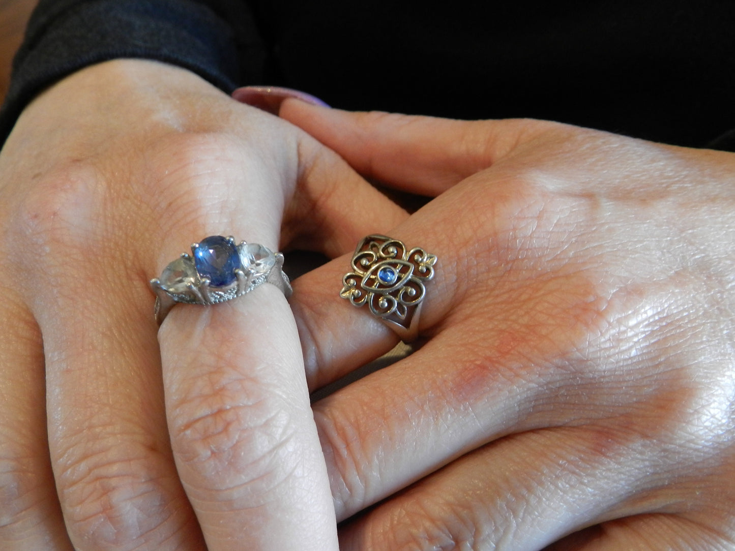 2 Vintage Sterling Silver Rings - NOT Scrap