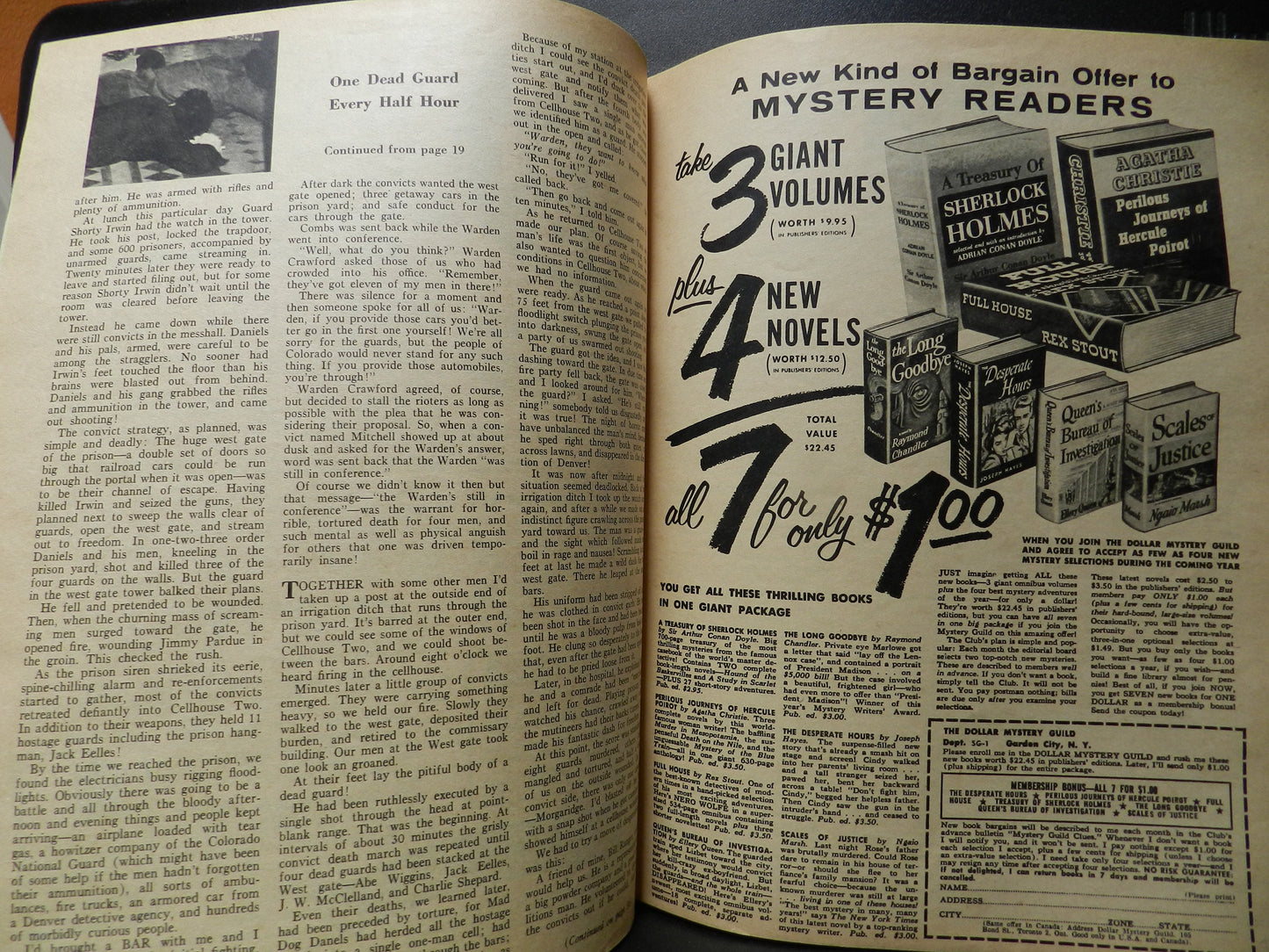 1956 Vintage "Male" Magazine - January 1956  Adventure - Expose - Fiction - Male Call