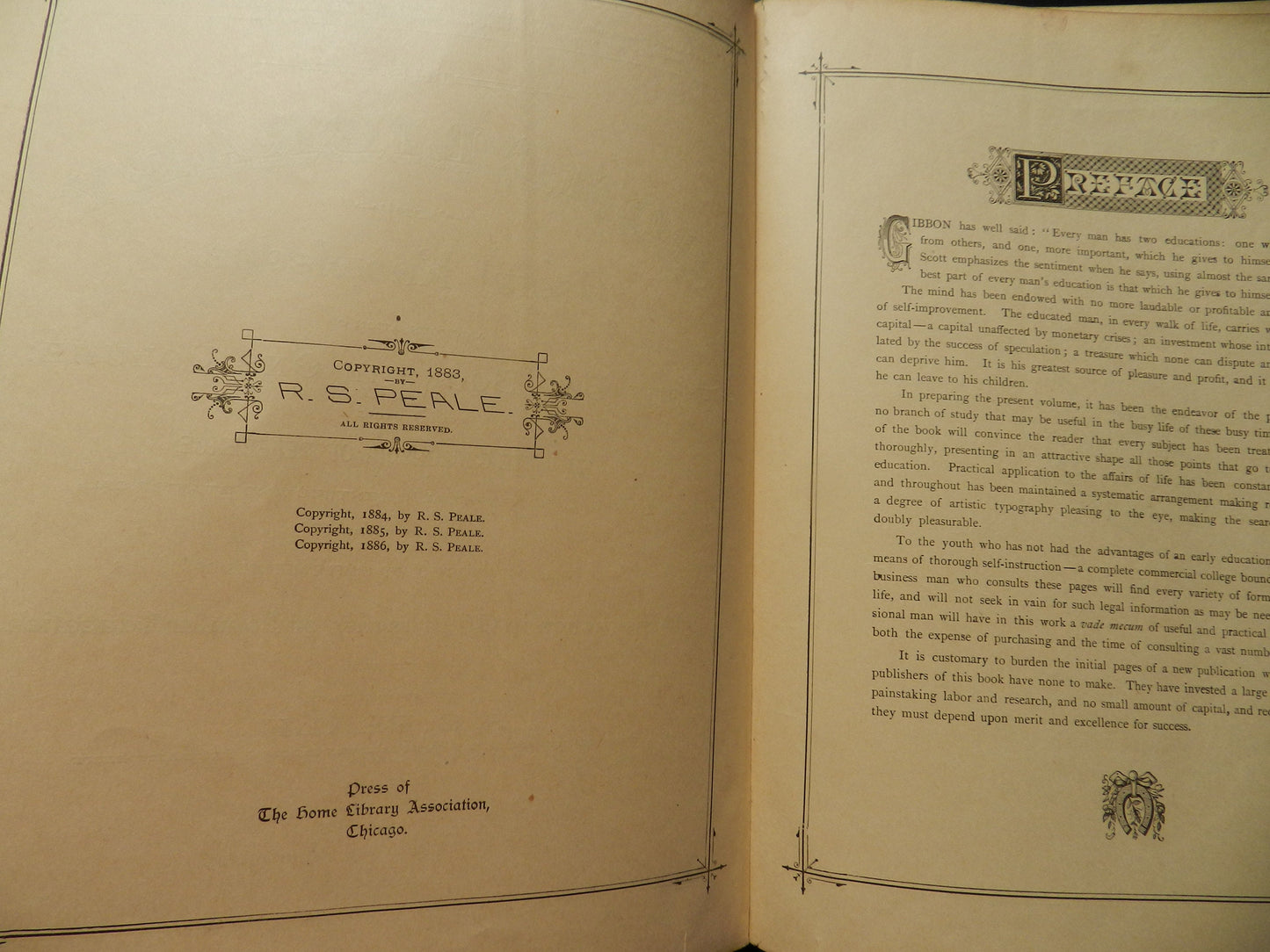 Antique Book "The Home Library"  Compiled by Peale   Fifty-Two Books in One Volume  1886   All Original Medical