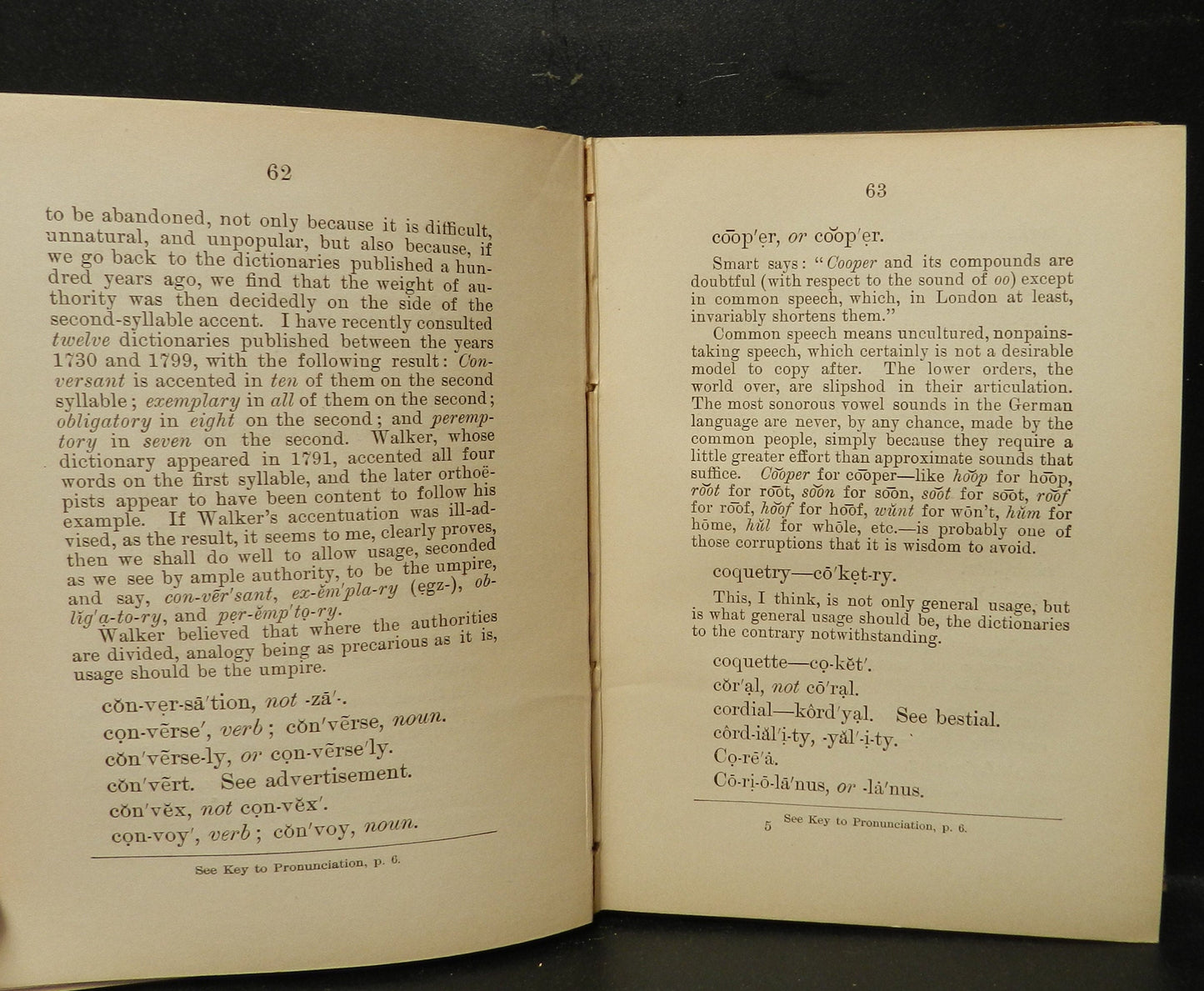 Antique Book "The Orthoepist" A Pronouncing Manual by Ayres 1894 - Study of Pronunciation Historical Words - Literary