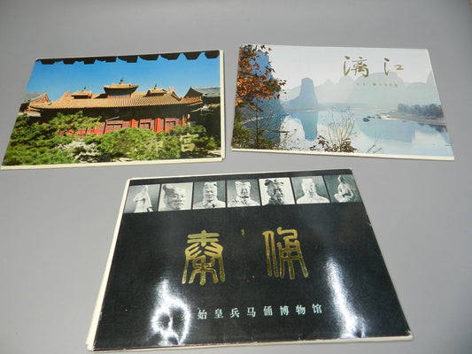 3 Vintage  Postcard Sets from China - 1979 - Authentic - New Vintage - Unused